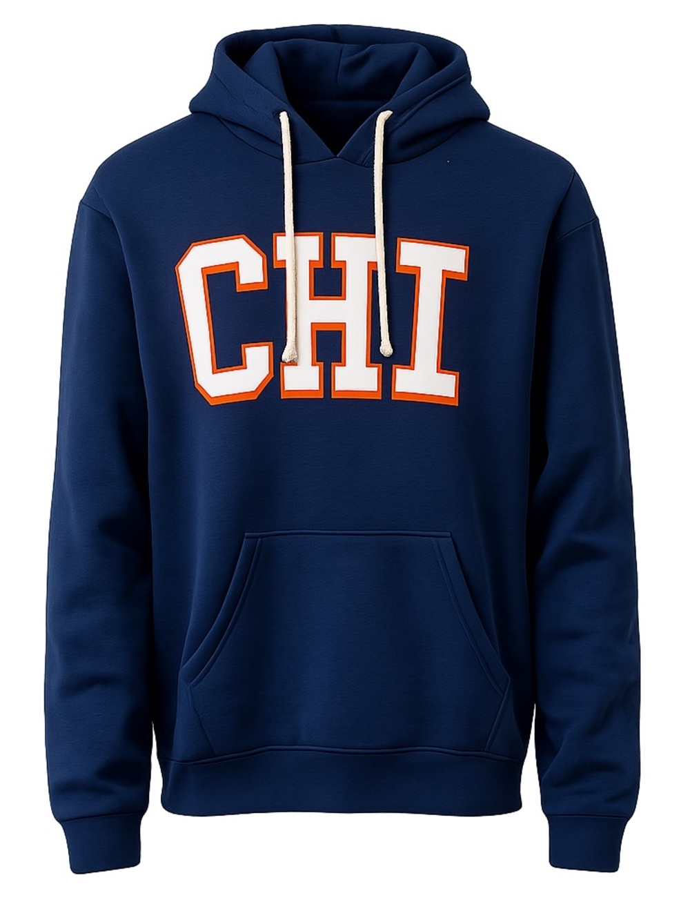 Where I’m From CHI Hoodie Sweatshirt Navy Blue Pullover Men’s Large NWT